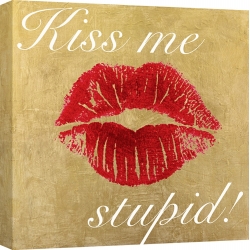 Quadro, stampa su tela. Michelle Clair, Kiss Me Stupid! #3