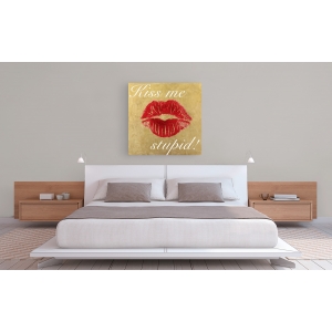 Wall art print and canvas. Michelle Clair, Kiss Me Stupid! #3