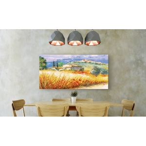 Wall art print and canvas. Luigi Florio, Hause on the hills