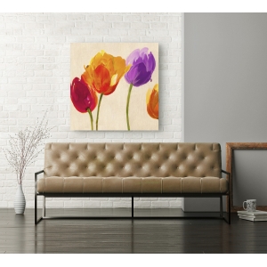 Quadro, stampa su tela. Luca Villa, Tulips in Colors (dettaglio)