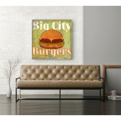 Wall art print and canvas. Skip Teller, Hamburger