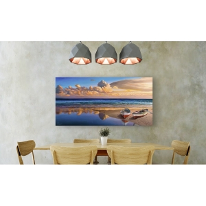 Wall art print and canvas. Adriano Galasso, Boats on the Shoreline