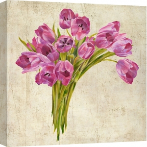 Quadro, stampa su tela. Leonardo Sanna, Bouquet di tulipani