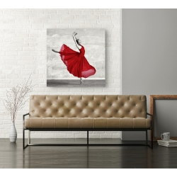 Quadro, stampa su tela. Haute Photo Collection, Ballerina in Red (dettaglio)