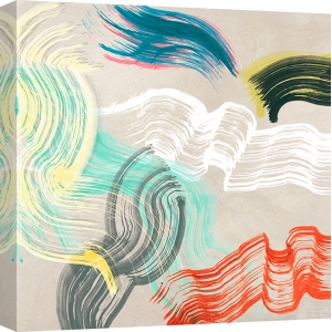 Cuadro abstracto moderno en canvas. Ikeda, Youth Reinvented I (detalle)