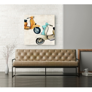 Wall art print and canvas. Teo Rizzardi, Superscooters II
