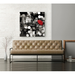 Wall art print and canvas. Dianne Loumer, A Kiss in the Night (BW detail)