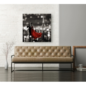 Wall art print and canvas. Dianne Loumer, Midnight in Paris (BW)