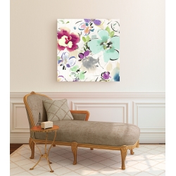 Wall art print and canvas. Kelly Parr, Floral Funk II