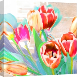 Wall art print and canvas. Kelly Parr, I dreamt of tulips (detail)