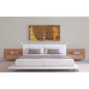 Cuadro en canvas. Gustav Klimt, El árbol de la Vida (Brown Variation)