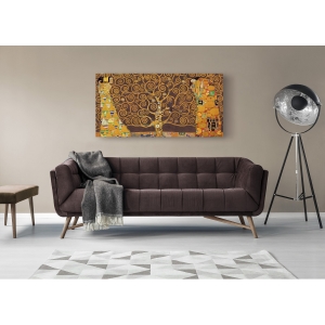 Cuadro en canvas. Gustav Klimt, El árbol de la Vida (Brown Variation)