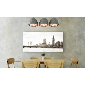 Wall art print and canvas. View of the Houses of Parliament and Westminster Bridge, London (detail)