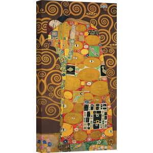 Wall art print and canvas. Gustav Klimt, Tree of Life (Brown Variation) III