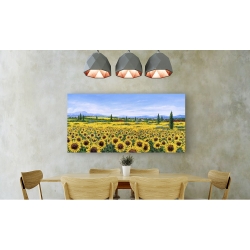 Wall art print and canvas. Tebo Marzari, Sunflowers
