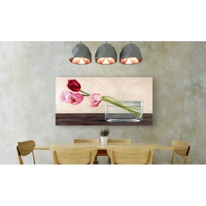 Tableau sur toile, fleurs modernes. Shin Mills, Modern composition, tulipes