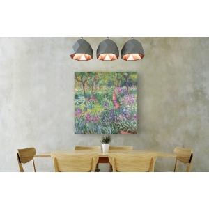 Wall art print and canvas. Claude Monet, The artist's garden at Giverny