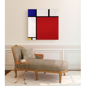 Quadro, stampa su tela. Piet Mondrian, Composition with Red, Blue and Yellow