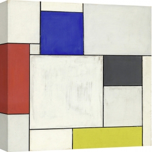 Wall art print and canvas. Piet Mondrian, Composition décentralisée