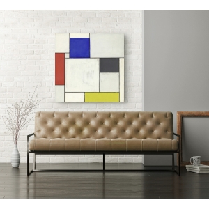 Cuadro abstracto en canvas. Piet Mondrian, Composition décentralisée