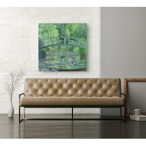 Cuadro en canvas. Claude Monet, Estanque de los nenúfares, armonía en verde