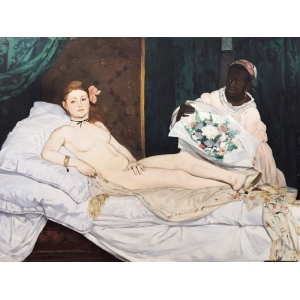 Wall art print and canvas. Edouard Manet, Olympia