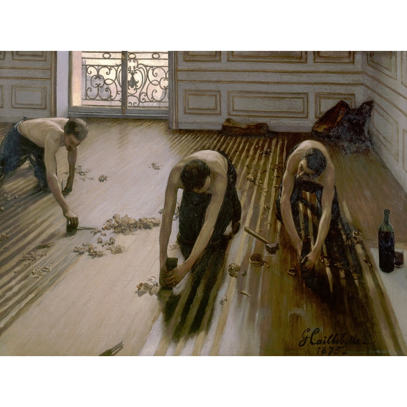 Wall art print and canvas. Gustave Caillebotte, The Floor Planers