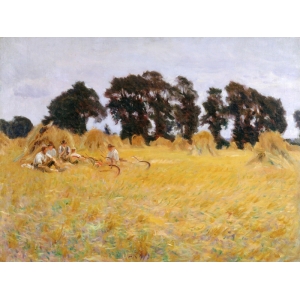 Leinwandbilder. John Singer Sargent, Reapers resting in a Wheat Field