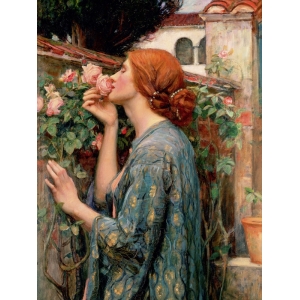 Tableau sur toile. John William Waterhouse, The Soul of the Rose