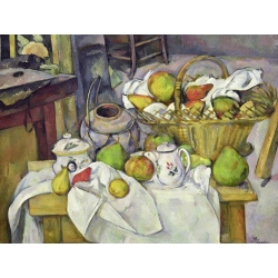 Leinwandbilder. Paul Cezanne, Stillleben mit Korb (detail)