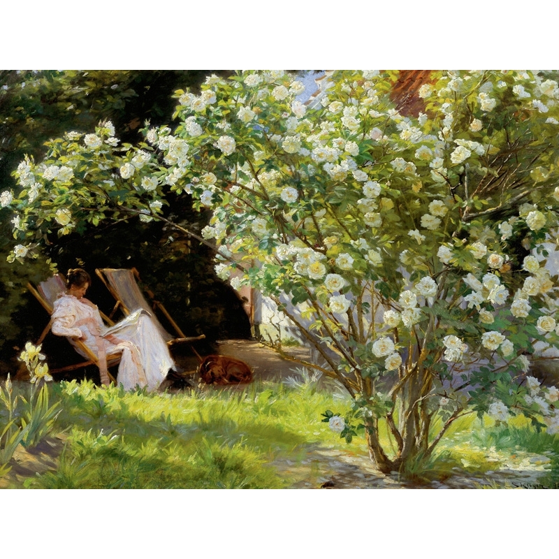 Cuadro en canvas. Krøyer, Rosas