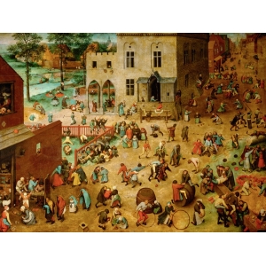 Cuadro en canvas. Pieter Bruegel the Elder, Juegos de niños