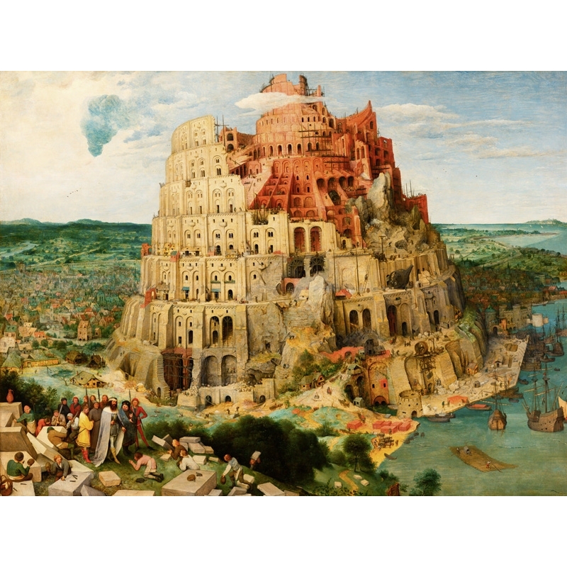 Leinwandbilder. Pieter Bruegel the Elder, Turmbau zu Babel