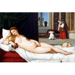 Leinwandbilder. Tiziano, Die Venus von Urbino 