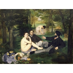 Quadro, stampa su tela. Edouard Manet, La colazione sull'erba