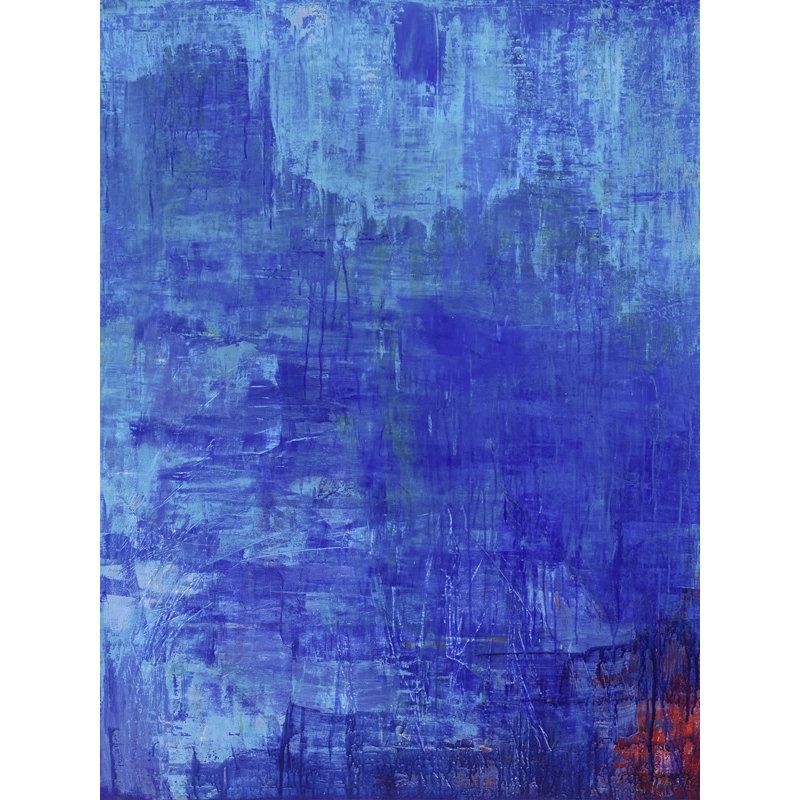 Abstrakte Leinwandbilder in Blau. Italo Corrado, Boundless Skyes