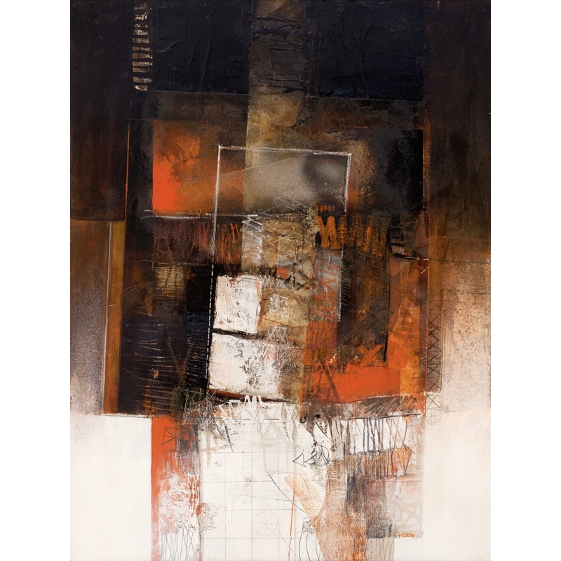 Cuadro abstracto moderno en canvas. Censini, Las ultimas luces