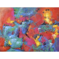 Cuadro abstracto moderno en canvas. Marzari, Pensamientos borrosos