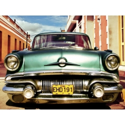 Tableau sur toile. Voiture américaine vintage à La Havane, Cuba