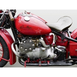 Tableau sur toile. Vintage American motorbike