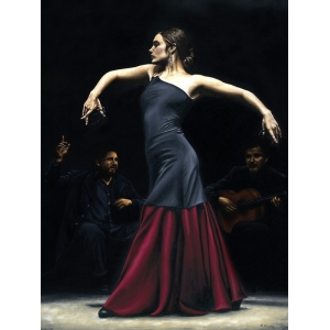 Cuadro bailarinas en canvas. Richard Young, Encantado por flamenco