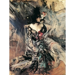 Quadro, stampa su tela. Giovanni Boldini, Ballerine spagnole al Moulin Rouge