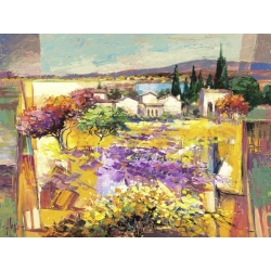 Cuadros de paisajes de campo en canvas. Florio, Verano mediterraneo