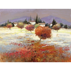 Leinwandbilder Landschaft. Luigi Florio, Glatte Hügel