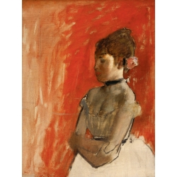 Tableau sur toile. Edgar Degas, Danseuse avec ses bras croisés