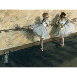 Leinwandbilder. Edgar Degas, Ballerinas in der Barre