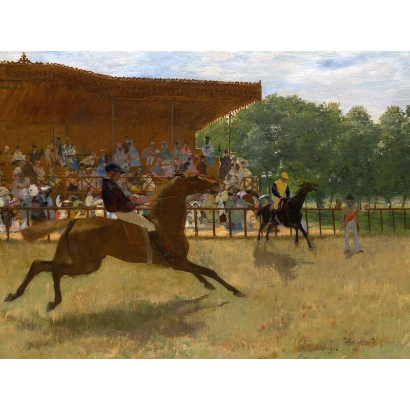 Quadro, stampa su tela. Edgar Degas, La falsa partenza