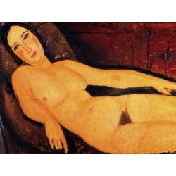 Wall art print and canvas. Amedeo Modigliani, Nude on a Divan