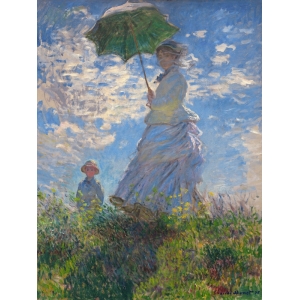Wall art print and canvas. Claude Monet, Femme à l’ombrelle