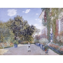 Leinwandbilder. Claude Monet, Der Künstlergarten in Argenteuil